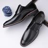 Мужские кожаные туфли Horsebit Loafers Slip on, формальные мужские туфли для свадьбы, офиса, повседневные туфли Lazy Shoes For Men, мокасины большого размера 48