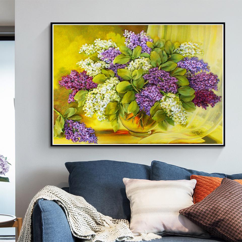 5D DIY алмазная живопись ваза для цветов комплект для вышивки крестом горный хрусталь картина полная алмазная вышивка роза мозаика украшение дома подарок