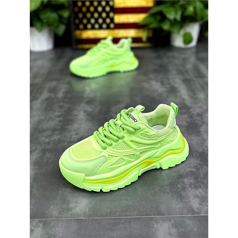 Летние новые сетчатые кроссовки на платформе в стиле dad shoes, легкая роскошь, повседневные спортивные кроссовки ec