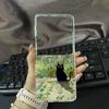 Для Samsung Z Flip 7 Милый Чехол-Кот для Samsung Galaxy Z Flip 7 5G Прозрачная Жесткая Пластиковая Складная Крышка для Z Flip 7 Чехол