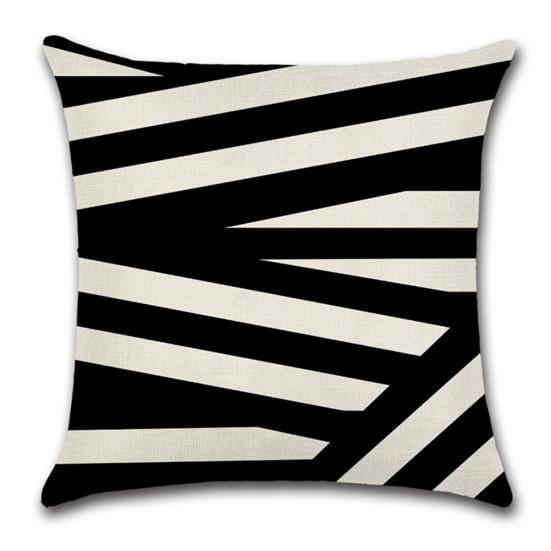 Наволочка с принтом, геометрический узор, устойчивое украшение, не выцветающая, моющаяся наволочка, чехол для диванной подушки