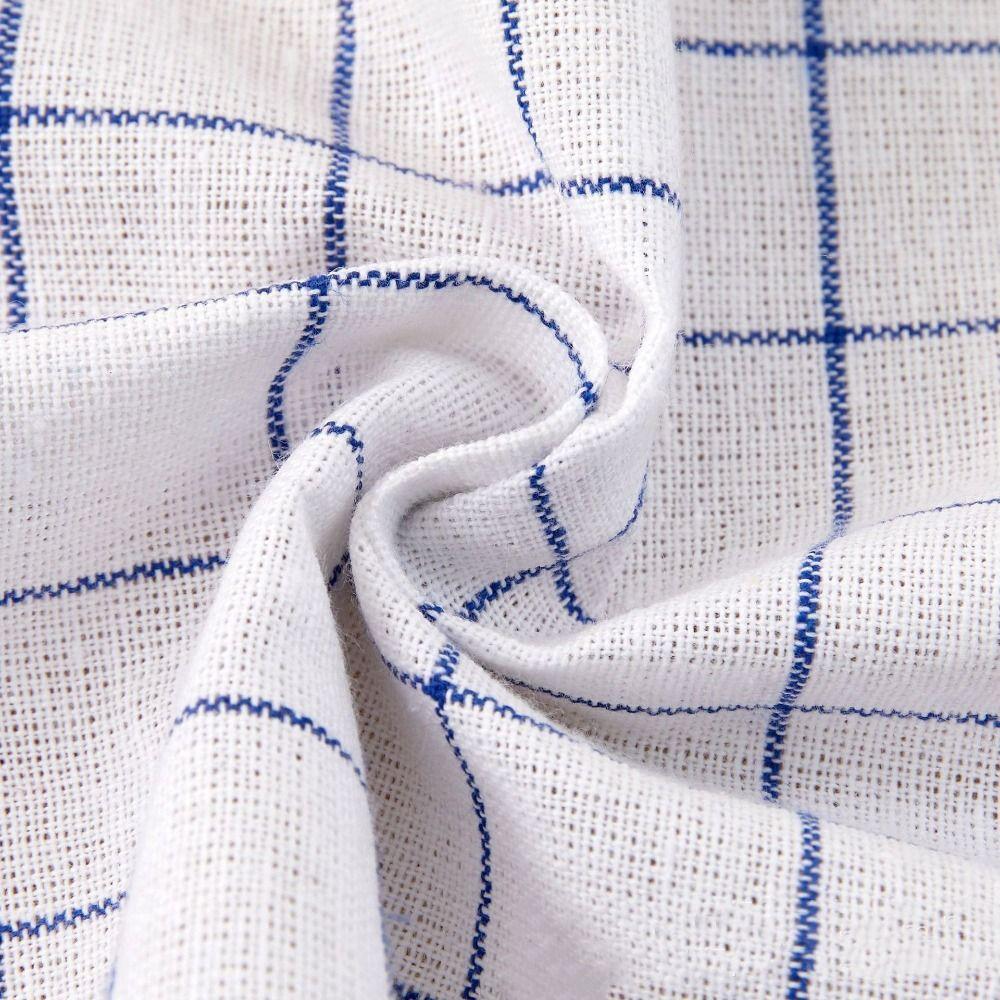 5PCS Quick Drying Kitchen Tea Towels Reusable Stripes Rags Checkered Kitchen Towels Washing Dishes