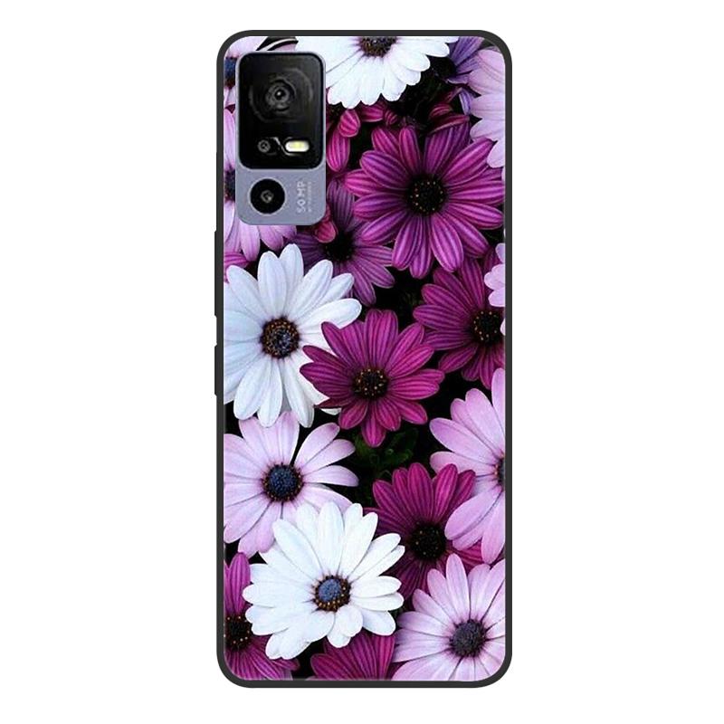 For TCL 40R 5G T771A Case Painted Soft Black Silicone Bumper Phone Cover for TCL 40 R 5G 6.6" Case TCL40R 40R Etui Coque Fundas