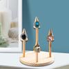 Sturdy Solid Wood Jewelry Display Stand Accessory for Rings Watches Bangles Organizers Storage Tray Showcase Prop