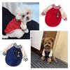 Material Pet Clothing Thick Fabric Windproof Design Dog Clothing Baseball Uniform Style Soft Fleece Puppy Coat Autumn Season