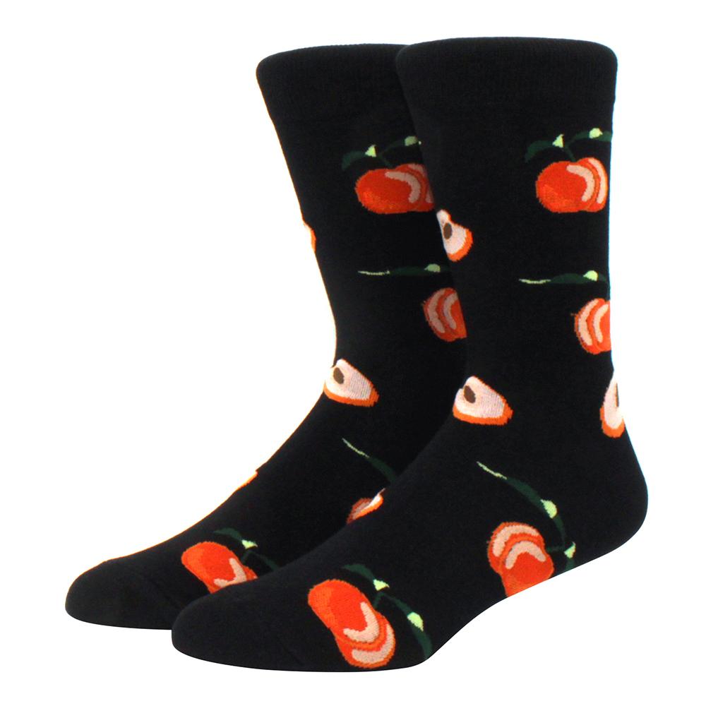 High Quality Fashion Casual Men's Socks Cartoon Food Car Series Fun Women's Socks