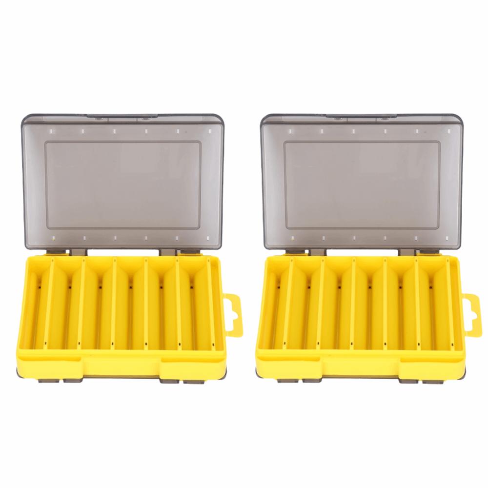 2PCS PP Lure Tackle Box 12 Slots Fishing Lure Tackle Box Fishing Lure Box  Fishing Lures Storage