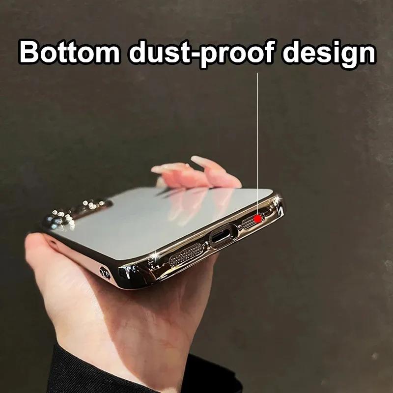 Модные защитные чехлы для объектива камеры для iPhone 15 14 13 12 11 Pro Max 8Plus X XS 7, прозрачный мягкий силиконовый противоударный чехол