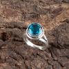 Blue Apatite Gemstone 925 Sterling Silver Jewelry Handmade Ring Gift For Women RR-11-12