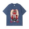 275 GSM Washed T-shirts 100% Cotton Dandadan V34 Okarun Turbo Print Unisex Heavy Cotton T Shirt