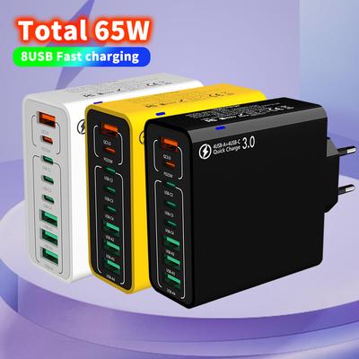 65 Вт USB зарядное устройство для быстрой зарядки Type C PD зарядное устройство для мобильных телефонов дорожный адаптер питания для iPhone 14 15 16 Xiaomi Samsung Oneplus Huawei