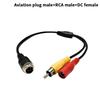 AV & DC Power Converter Cable 4Pin Aviation Male To Female Adapter For Car Rear Camera Monitor DIY Accessories