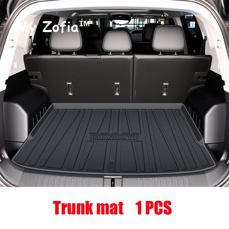 Для Chery Jetour T1 2024 2025 Автомобильный коврик в багажник из TPE, коврик для заднего сиденья, коврик-органайзер для груза, противоскользящий поддон для багажа, ковер, аксессуары для интерьера