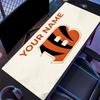 Custom Name,Cincinnati Bengals Mouse Pad, Large Gaming Desk Mat, Non-slip XXL Mousepad for Laptop & Tablet, Mini PC Playmat with Stitched Edges