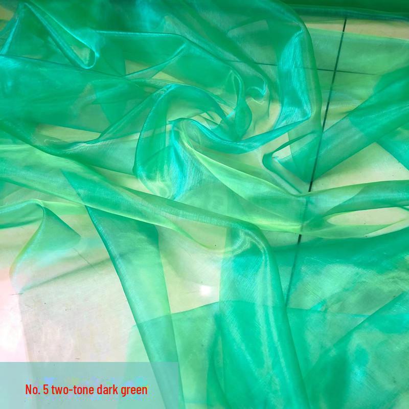 Двухцветная зашифрованная фантазийная органза: Сценические костюмы, свадебный декор и ткани ручной работы для детского сада