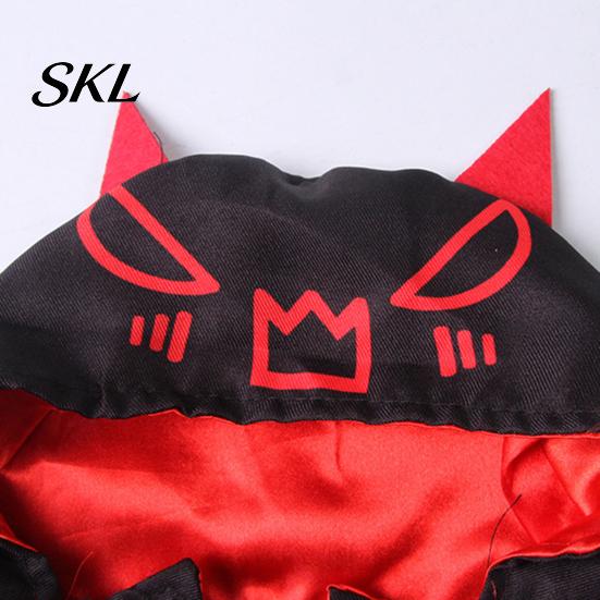 Stress-free Pet Wear Halloween Cat Bat Cloak, Cute Devil Cape with Wings, Hooded Costume Festive for Cats Small Dogs Cosplay Party Comfortable