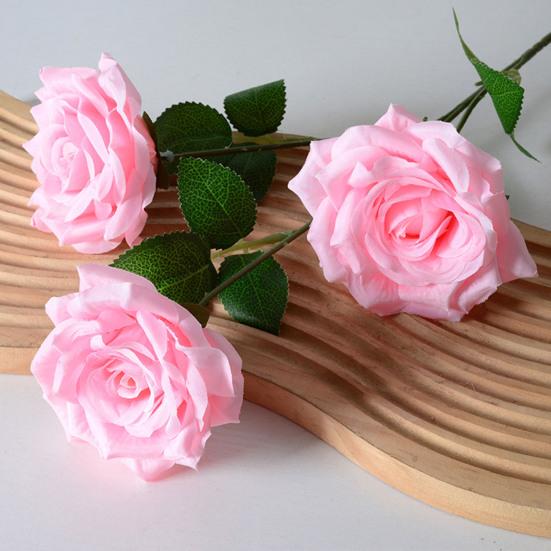 Искусственный цветок розы Yousheng, реалистичный букет роз на длинном стебле с 3 головками цветов для свадебного центра стола, домашней вечеринки