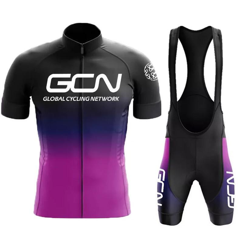 Men Women Cycling Jersey Short Sleeve Quick Dry Gradient Design Mountain Road Race Bike Apparel
