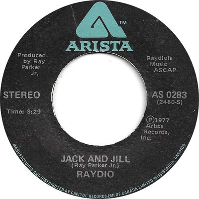 7-дюймовая пластинка RAYDIO - Jack And Jill AS0283 Arista 1977 Канада Танцевальная и электронная Музыка Б/у