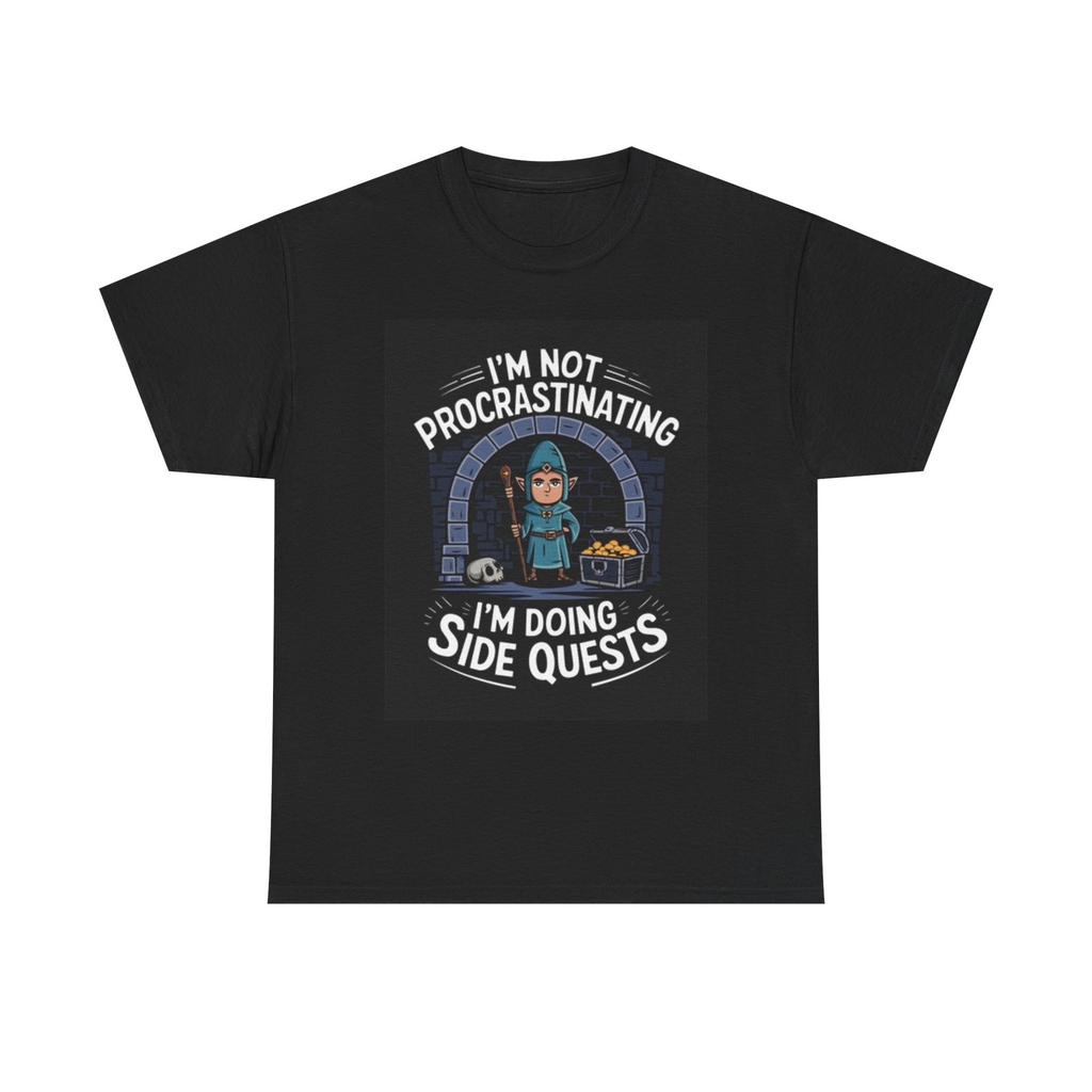I'm Doing Side Quests Graphic T Shirt Mens Womens Tees Top Funny Unisex Heavy Cotton Tee