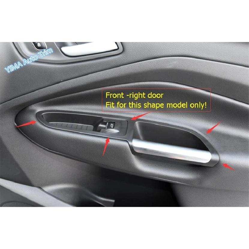 ABS Car Inner Door Armrest Window Switch Control Panel Frame Cover Trim For Ford Kuga / Escape 2014 -  Interior  Accessories