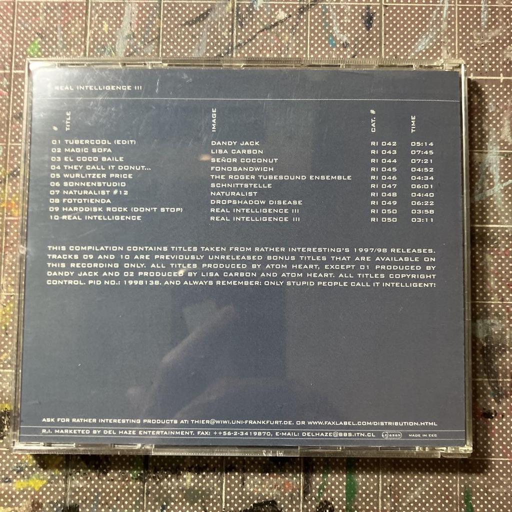 [USED] High quality electronica compilation REAL INTELLIGENCE III