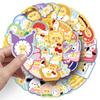 Милые мультяшные наклейки Sanrio x Butter Bear: 50 Листов для Холодильника, Наушников, Декора Скейтборда.