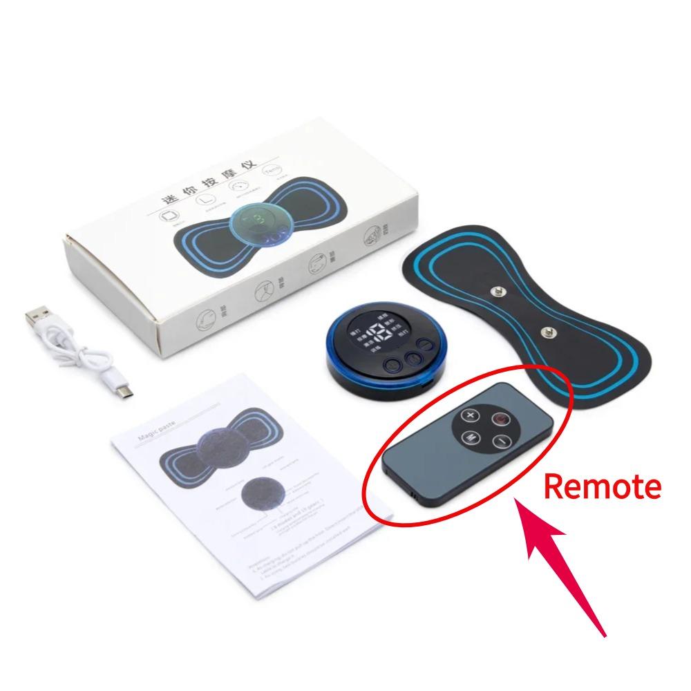 8 режимов, 19 передач, электрический импульсный массажер для шеи, мини-инструмент для облегчения боли в мышцах шейной спины, плеч, ног, массаж тела, стимулятор, терапия, расслабление