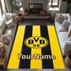 Borussia Dortmund Customize Your Name Carpet Suitable for Dining Room Foyer Study room Bedrooms Antislip Carpet Anime Office Decor Spiritual Gift