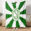 Desamparados Design Flannel Blanket, Soft Polyester, Modern Design, All-Season for Camping, Travel, Gifts for holidays or birthdays