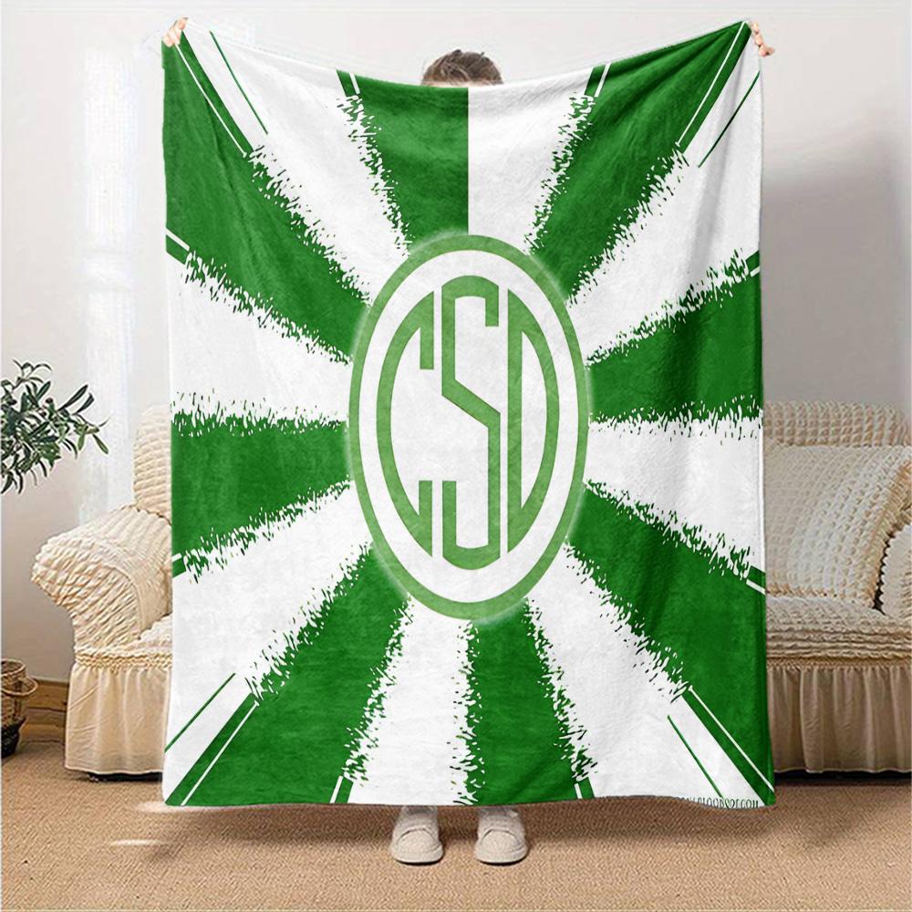 Desamparados Design Flannel Blanket, Soft Polyester, Modern Design, All-Season for Camping, Travel, Gifts for holidays or birthdays