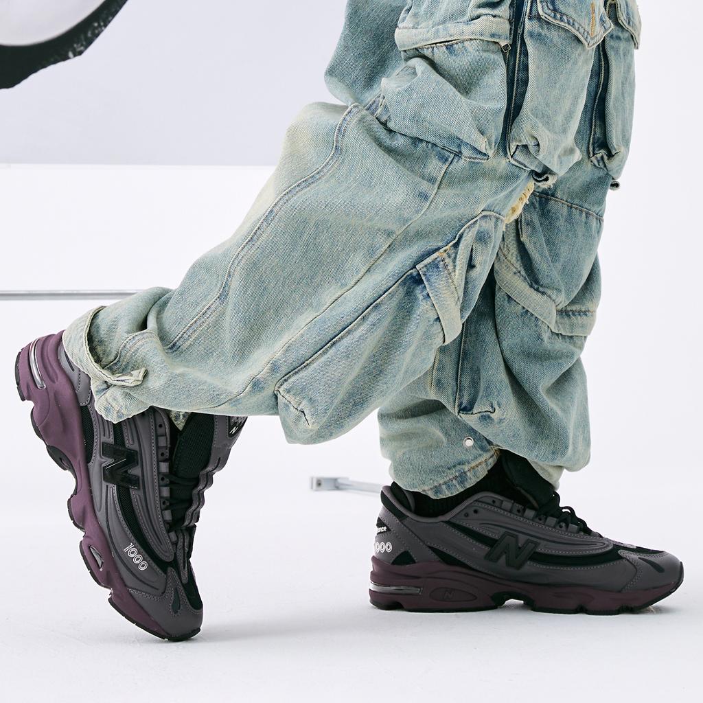 New Balance 1000 Magnet Plum Brown Unisex Sneakers Grey M1000EB