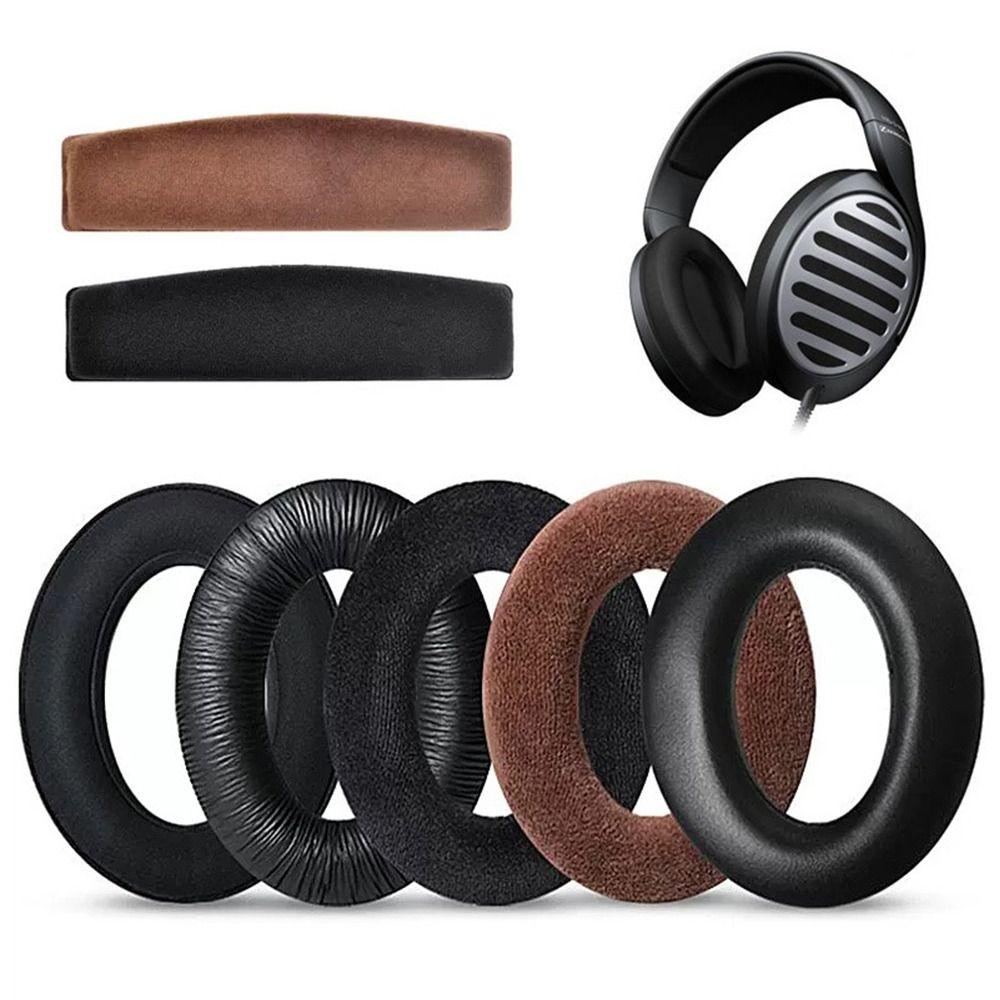 Earpads Earphone Earmuff Ear Pads For Sennheiser HD418 Leather Earphone Case Replacement Earpads