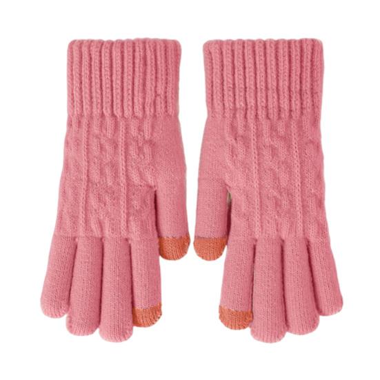 Thick Warm Knitted Gloves Windproof Touch Screen Winter Gloves for Riding Skiing Men Women Keep Warm Mittens