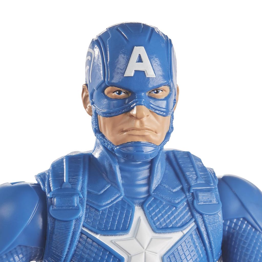 Hasbro Marvel Серия Titan Hero Мстители Капитан Америка Экшн Экшн Игрушка Мстители для детей от 4 лет и Аутентичная фигурка, 12 дюймов (30 см) Фигура, Вверх,