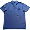Polo Solid Color Big Pony Logo Embroidered Short Sleeve Polo Shirt Men Tops Royal-Blue 710697457-066