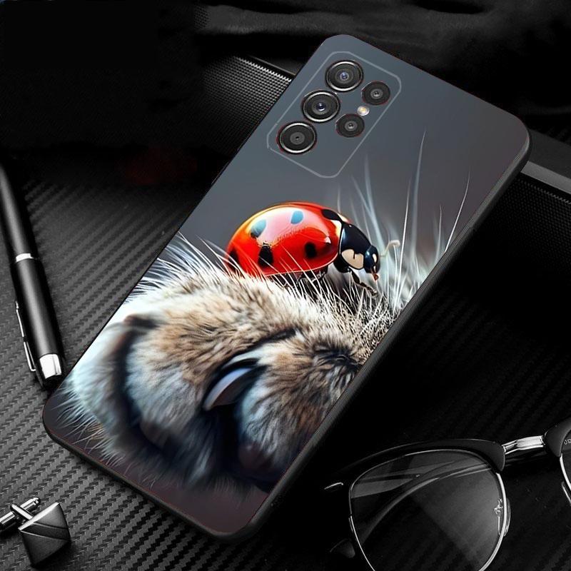 Чехол для телефона с божьей коровкой для Samsung Galaxy S26 S25 S24 S23 S22 S21 Ultra S24 S23 S22 S21 S25 Plus S24 FE