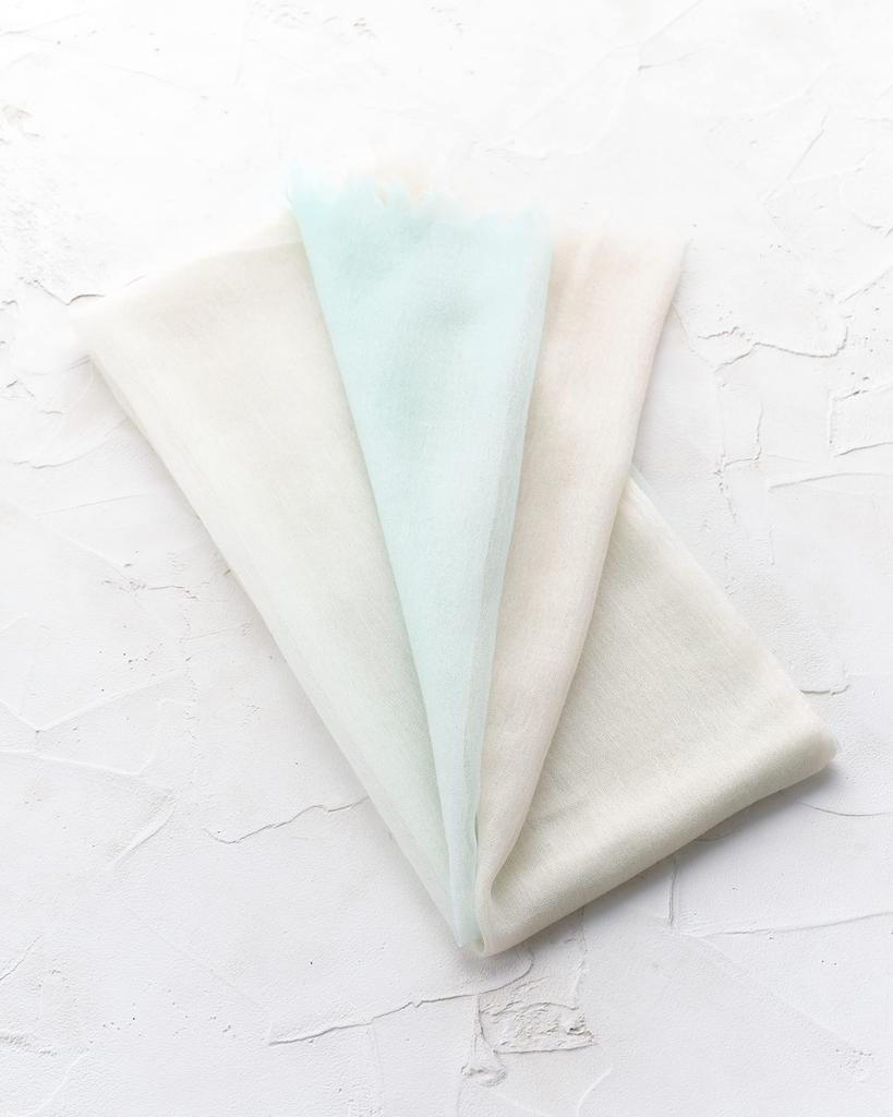 Airy Cashmere Gradient 150cm X 30g [CEREALS] 100% Stole, Lightweight, 70cm, Approx. (Mint)