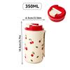 350/400Ml Portable Plastic Water Cup Tumbler With Nylon Rope Leak Proof Heat-Resistant Milk Coffee Mug Kid Student Drinking Cup