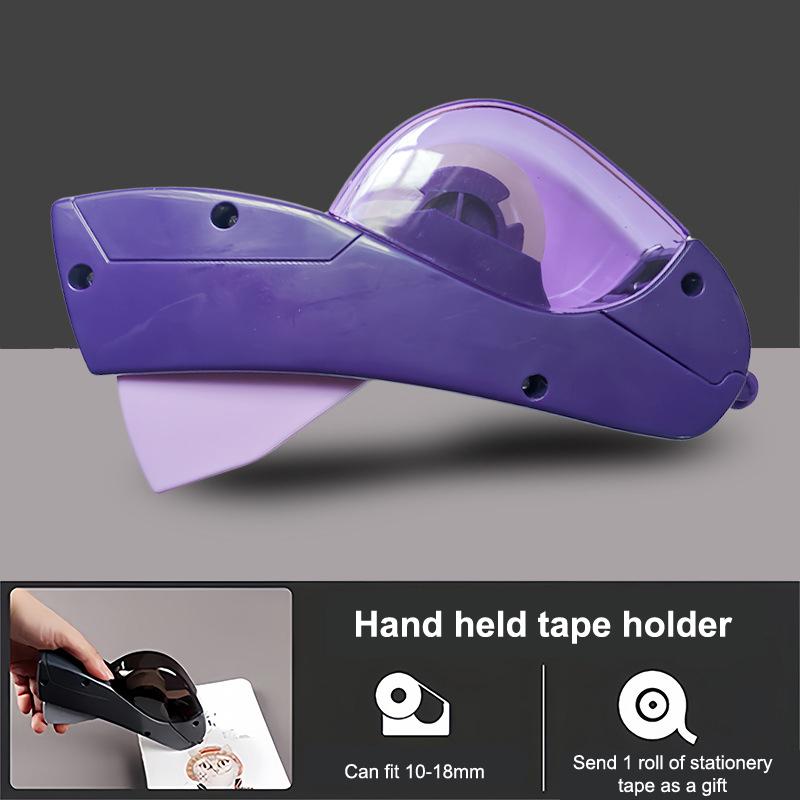 1/6 шт. Портативный автоматический диспенсер для клейкой ленты, одинарный ручной дизайн, резак для клейкой ленты, все включено, одно нажатие, резак для клейкой ленты, офисные принадлежности