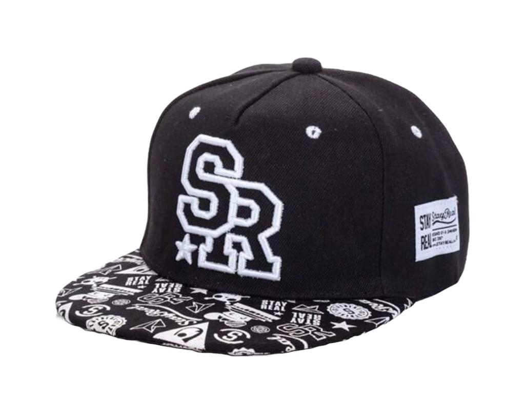 Sproutsy Men's Baseball Cap, Stylish and Cute, Perfect for Outdoor Sports, SR (Black)