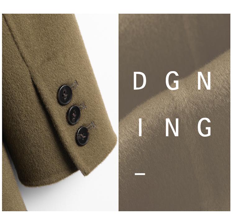 Women's Double-Faced Wool Blazer – Winter Slimming Essential Coat for a Versatile and Casual Workplace Look