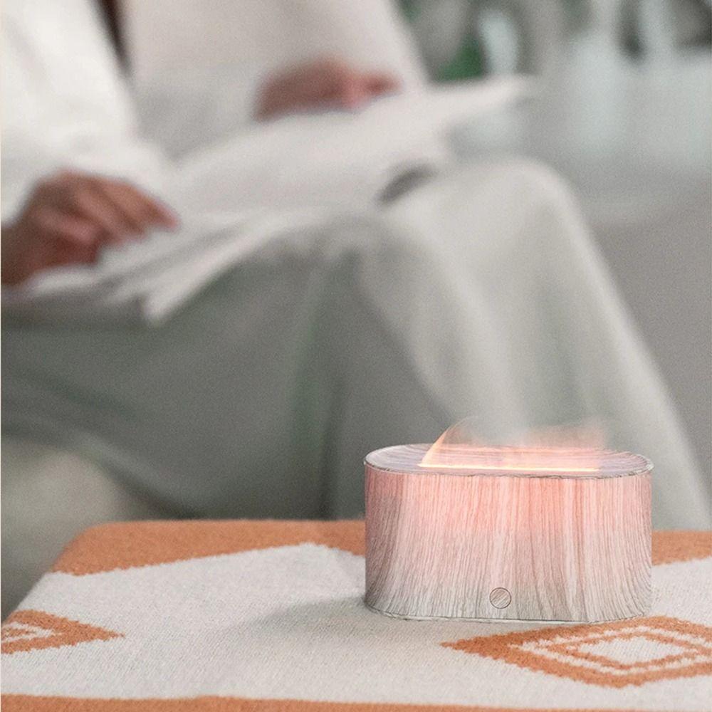 Красочный свет Аромадиффузор для эфирных масел Бесшумная работа Ароматерапевтическая машина Пламя Домашнее использование