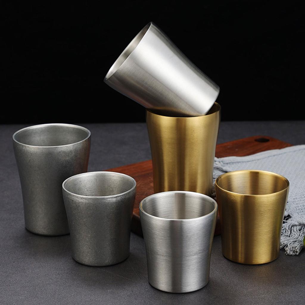 Water Tumblers 304Stainless Steel 2 Colors Double Wall Stackable Suitable for Home Camping Office Party Drinking Use
