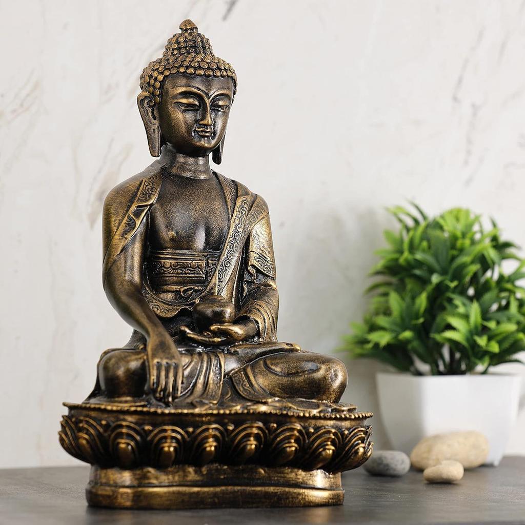 Buddha Statue Showpiece Idol Home Decor Items for Living Room and Gifts