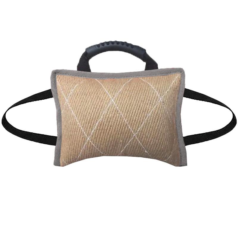Durable Hemp Dog Chew Toy Small Medium Dogs Training Bite Pillow Interactive Outdoor Fetch