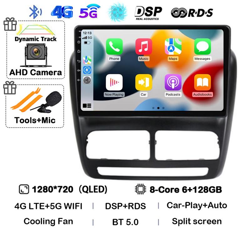 Android 14 Автомагнитола Carplay Auto для FIAT DOBLO для OPEL COMBO TOUR 2010 2011 2012 2013 2014 2015 GPS Мультимедийный Стереопроигрыватель