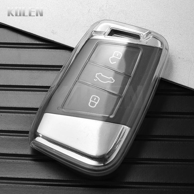 ТПУ Чехол-оболочка для брелока автомобильного ключа Для Vw Volkseagen Passat B8 Magotan Для Skoda Superb A7 Kodiaq Seat Аксессуары Брелок