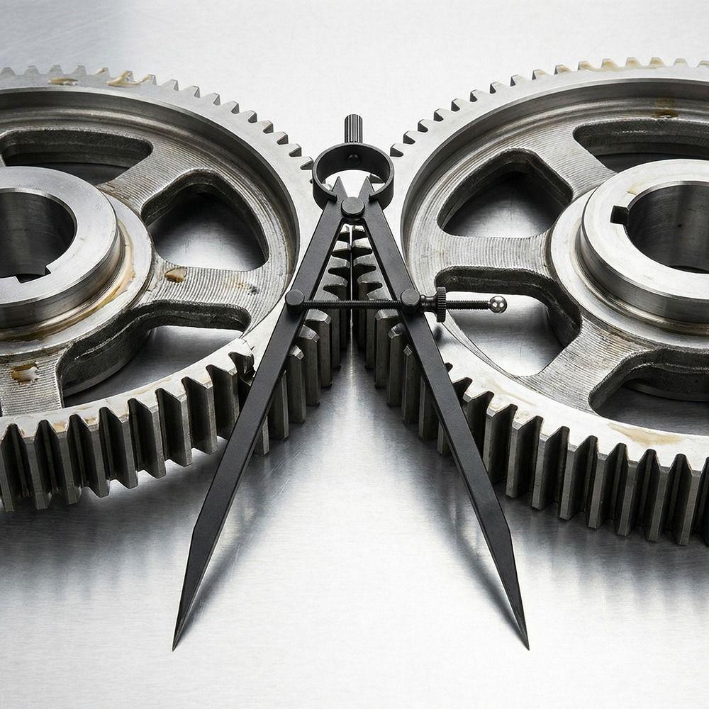 Metal Pencil Compass Marking Scribing Wing Divider Compass Scribe Compass Engineering