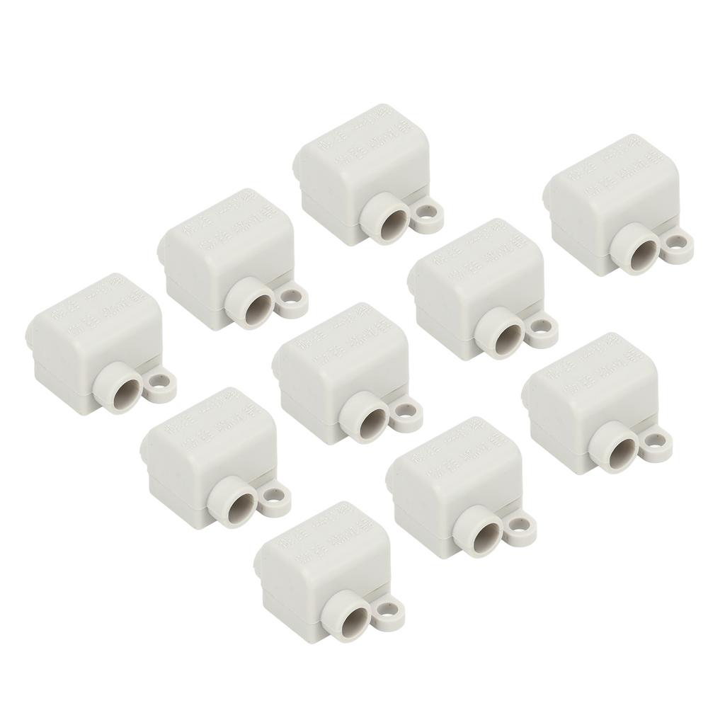 10 Pcs 60A 400V Quick Connector Cable Terminal One In Two Out Electrical Wiring Inline Junction